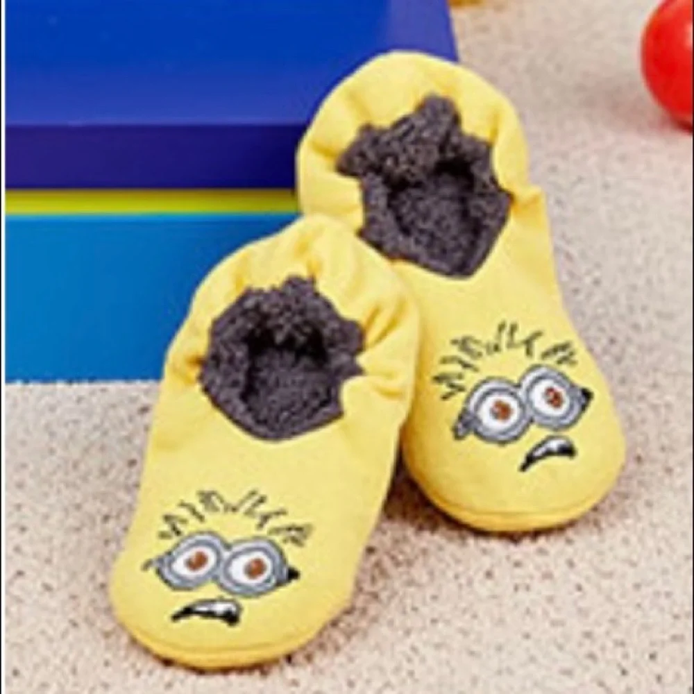Licensed Slipper Socks Despicable Me Minions Toddler kids Sz 6-8.5